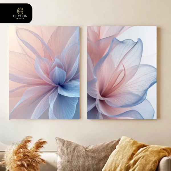 Lavender Ether 2 Panel Wall Art