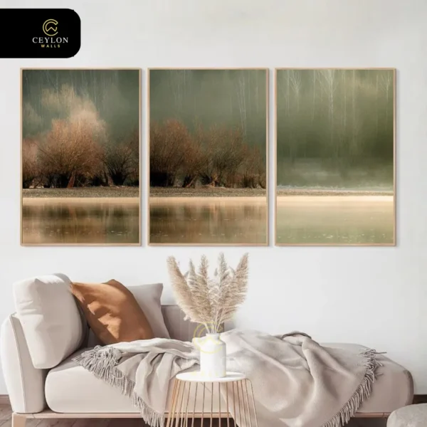 Forest Silhouette Landscape Wall Art