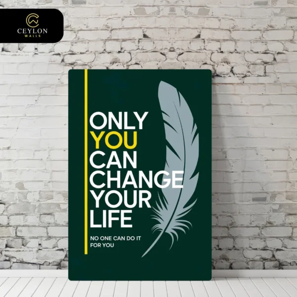 Change Your Life Feather Wall Art
