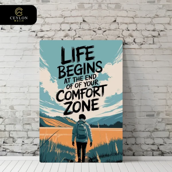 Comfort Zone Hiker Landscape Wall Art