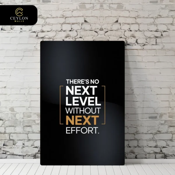 Next Level Effort Minimalist Wall Art