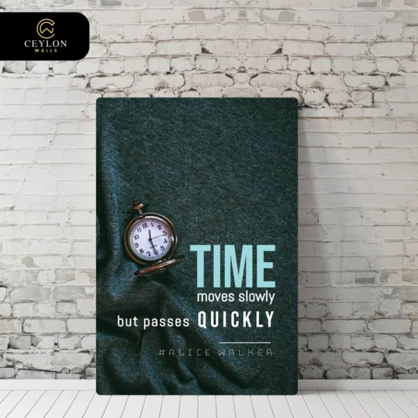 Time Passes Quickly Pocket Watch Wall Art