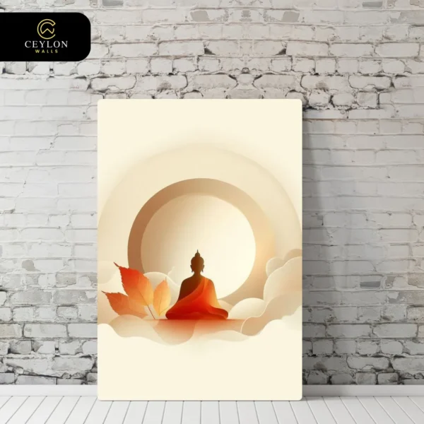 Minimalist Zen Sun Buddha Wall Art