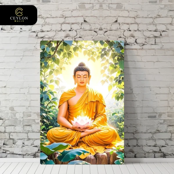 Bodhi Tree Green Buddha Wall Art