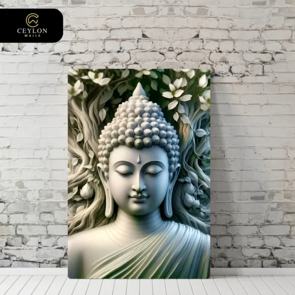 Stone Face Garden Buddha Wall Art