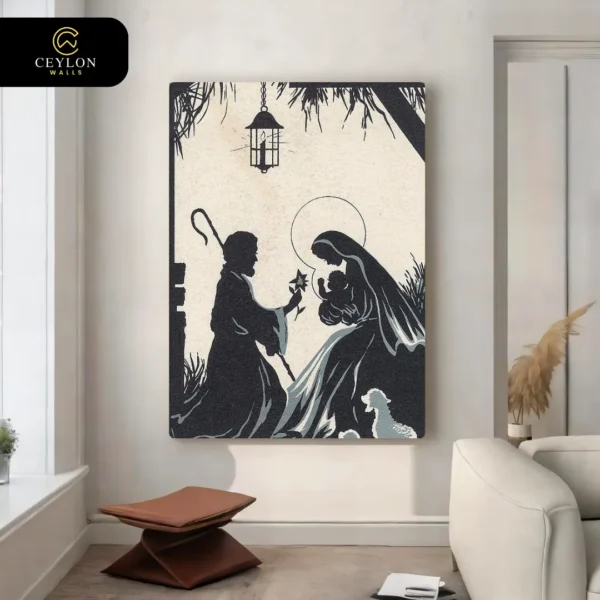 The Nativity Silhouette Wall Art