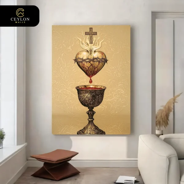 Sacred Heart & Holy Grail Wall Art
