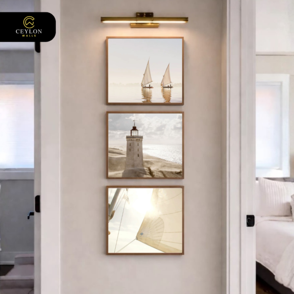 Minimalist Neutral Landscape 3-Piece Premium Canvas Wall Art